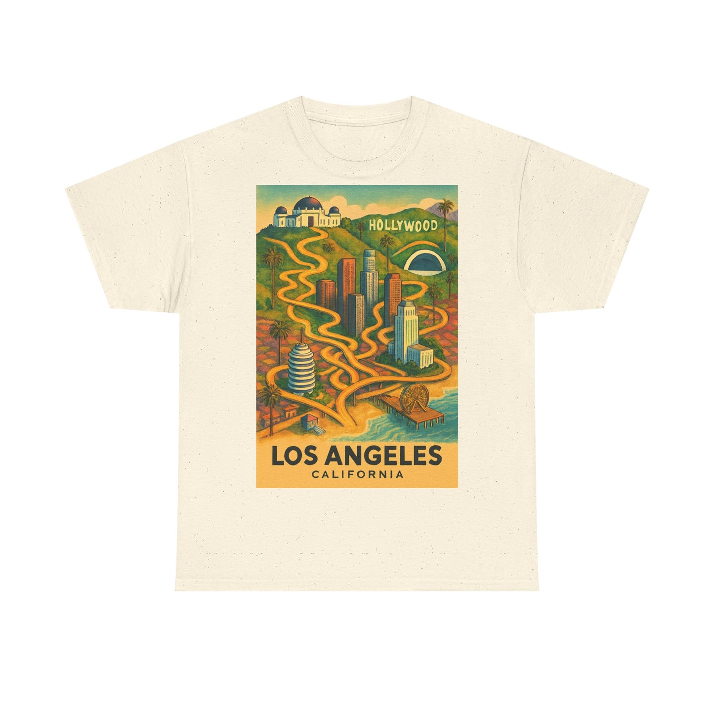 Adult Unisex Surreal Vintage Los Angeles Tee