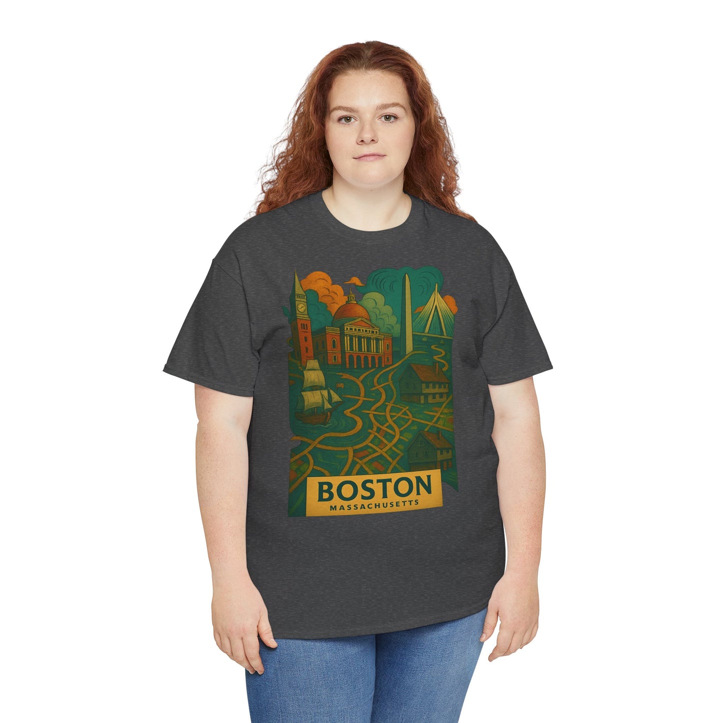 Adult Unisex Boston Surreal Tee