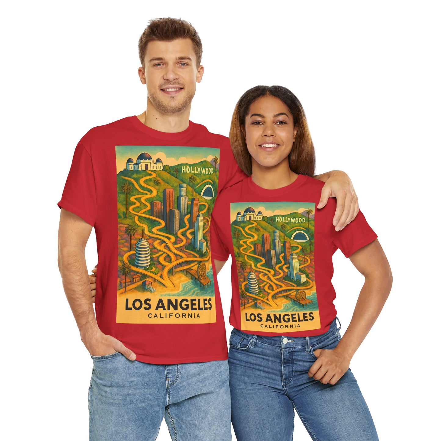 Adult Unisex Surreal Vintage Los Angeles Tee