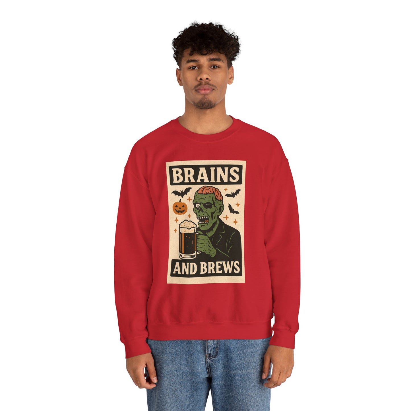 Brains and Brews Unisex Crewneck Sweatshirt