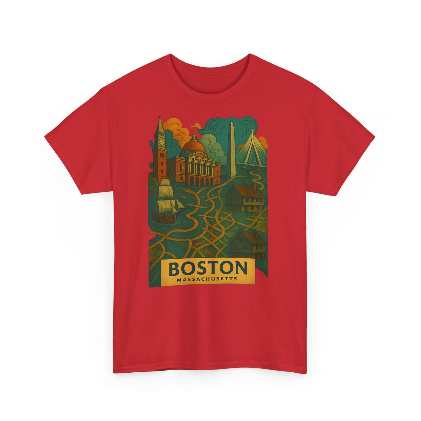 Adult Unisex Boston Surreal Tee