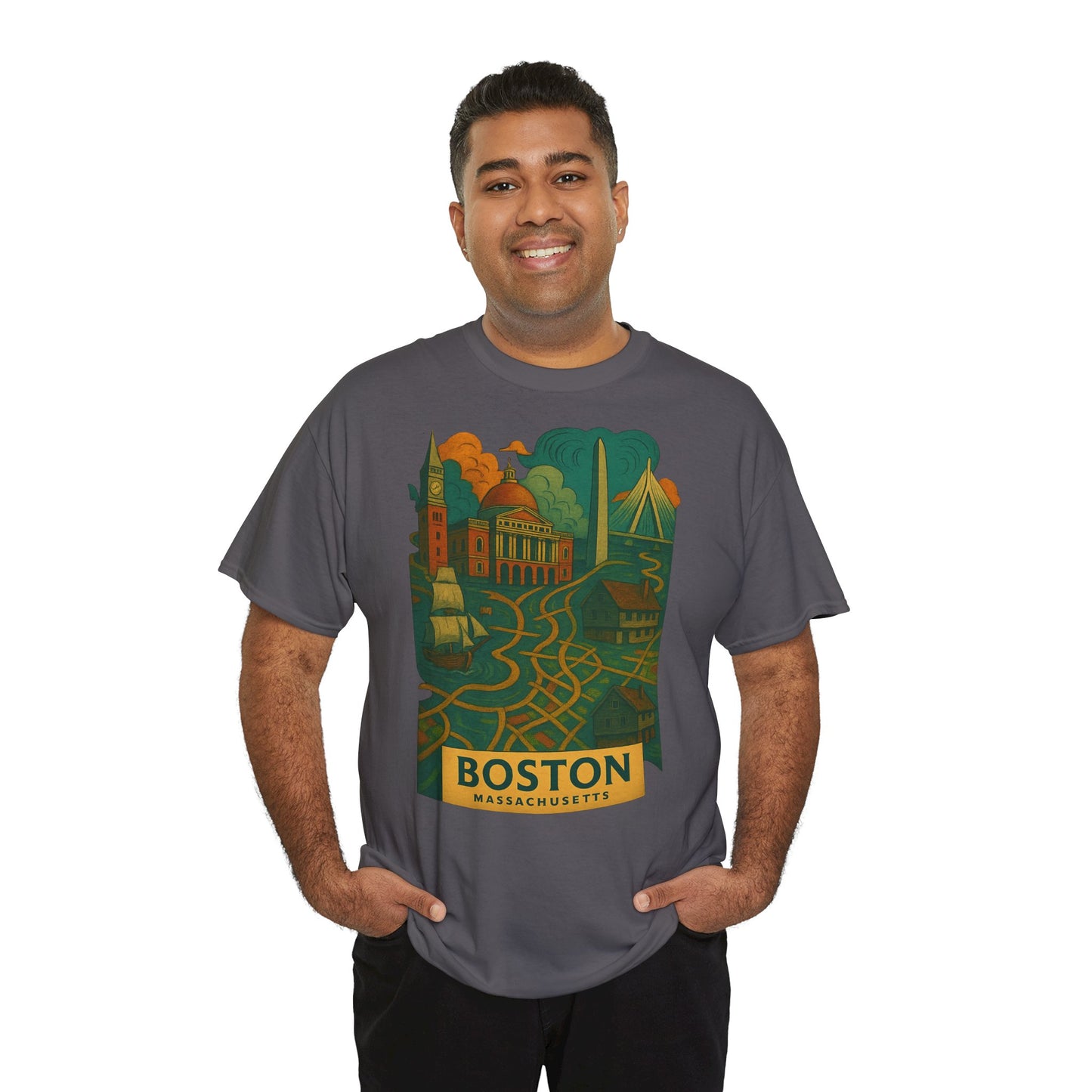 Adult Unisex Boston Surreal Tee