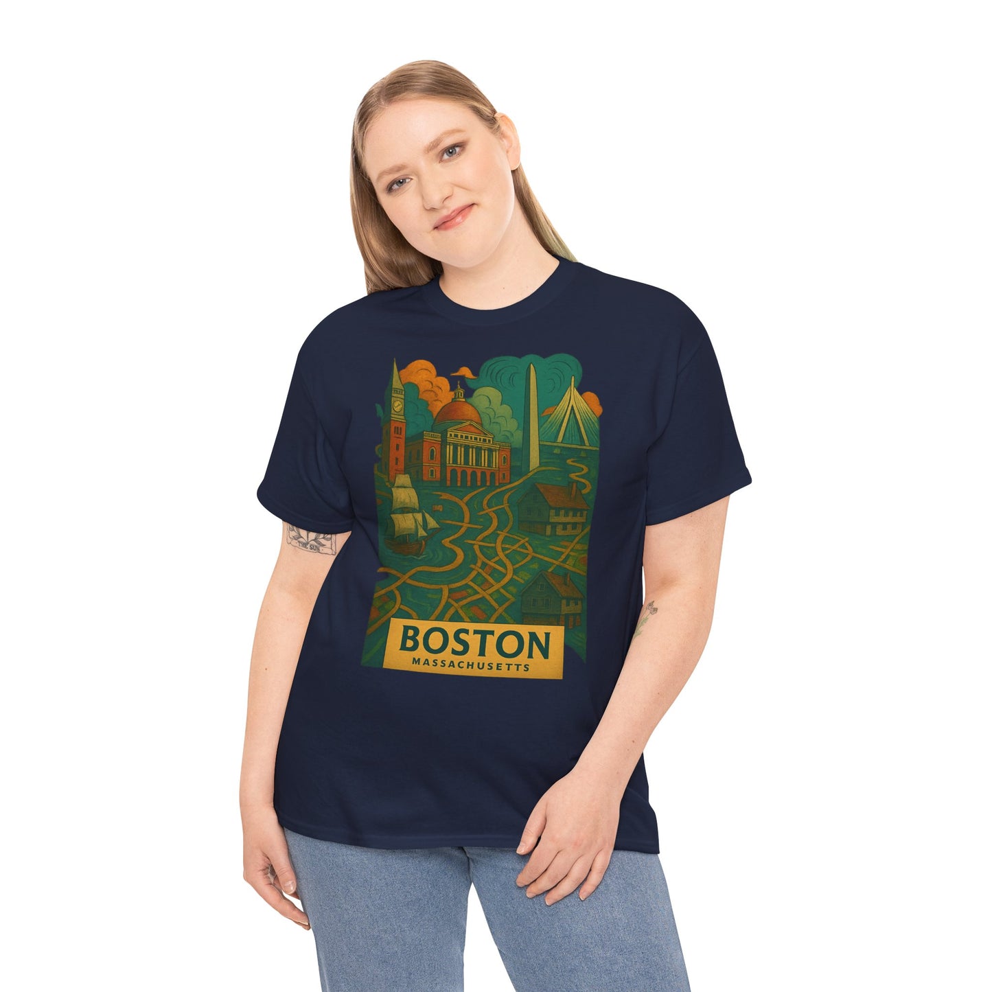 Adult Unisex Boston Surreal Tee