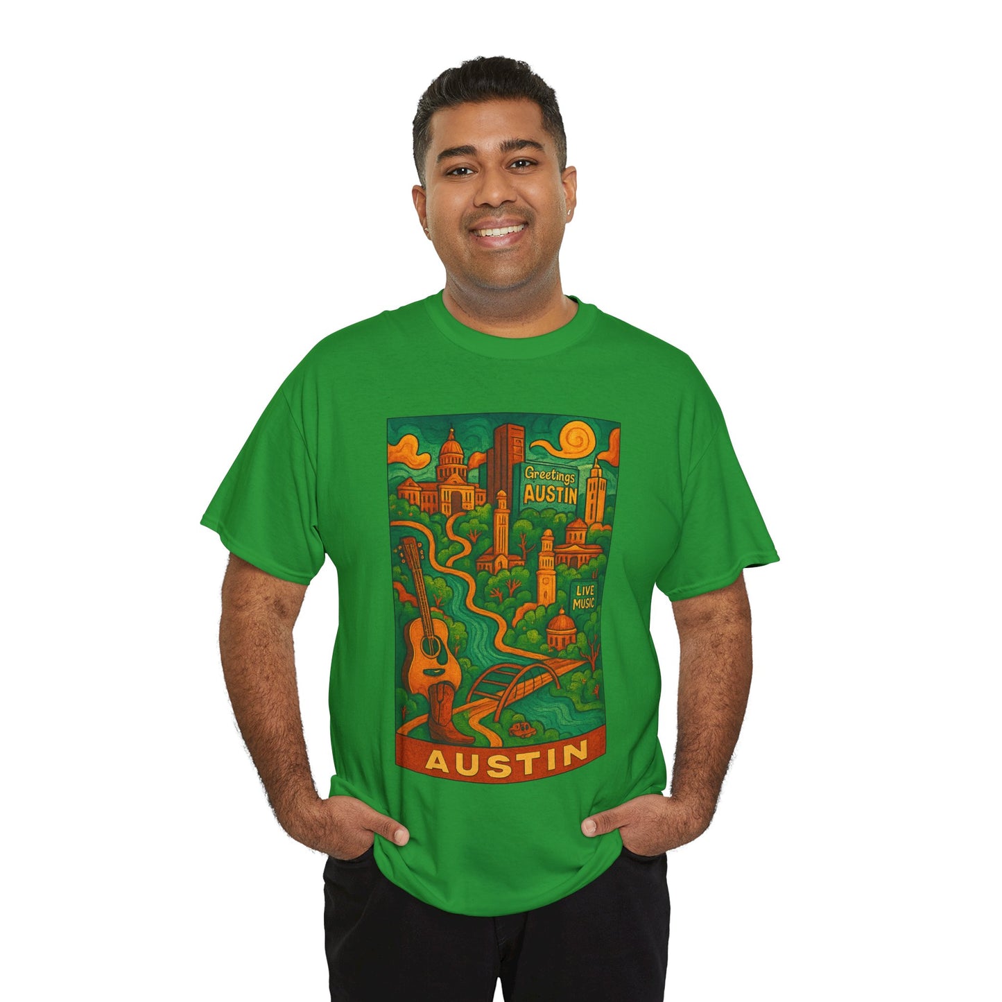 Adult Unisex Austin Surreal Graphic Tee (North America Customers)