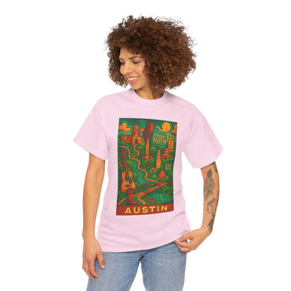 Adult Unisex Austin Surreal Graphic Tee (North America Customers)