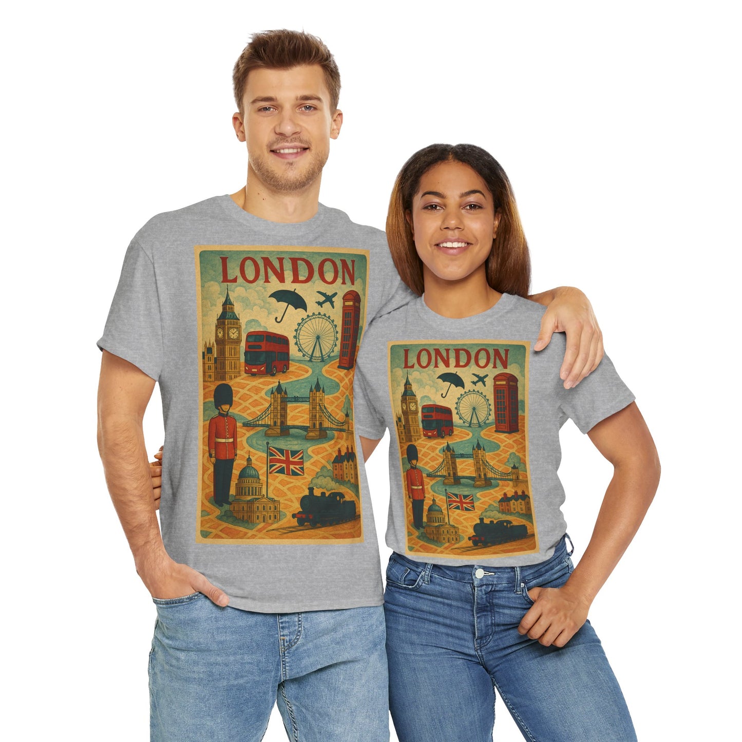 Adult Unisex Surreal London City Graphic Tee