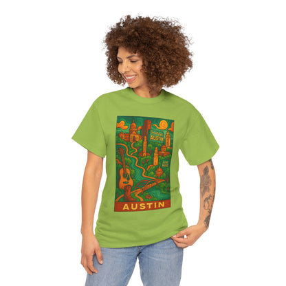 Adult Unisex Austin Surreal Graphic Tee (North America Customers)