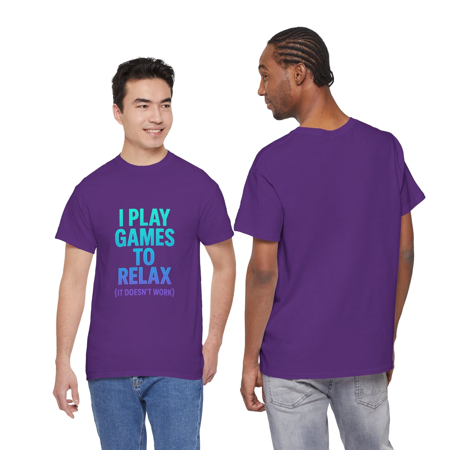 Relaxing Gamer T‑Shirt – "I Play Games to Relax (It Doesn't Work)"