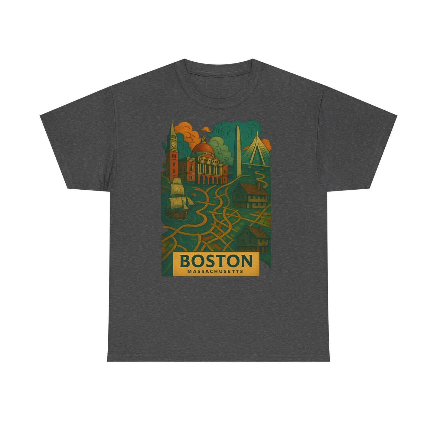Adult Unisex Boston Surreal Tee
