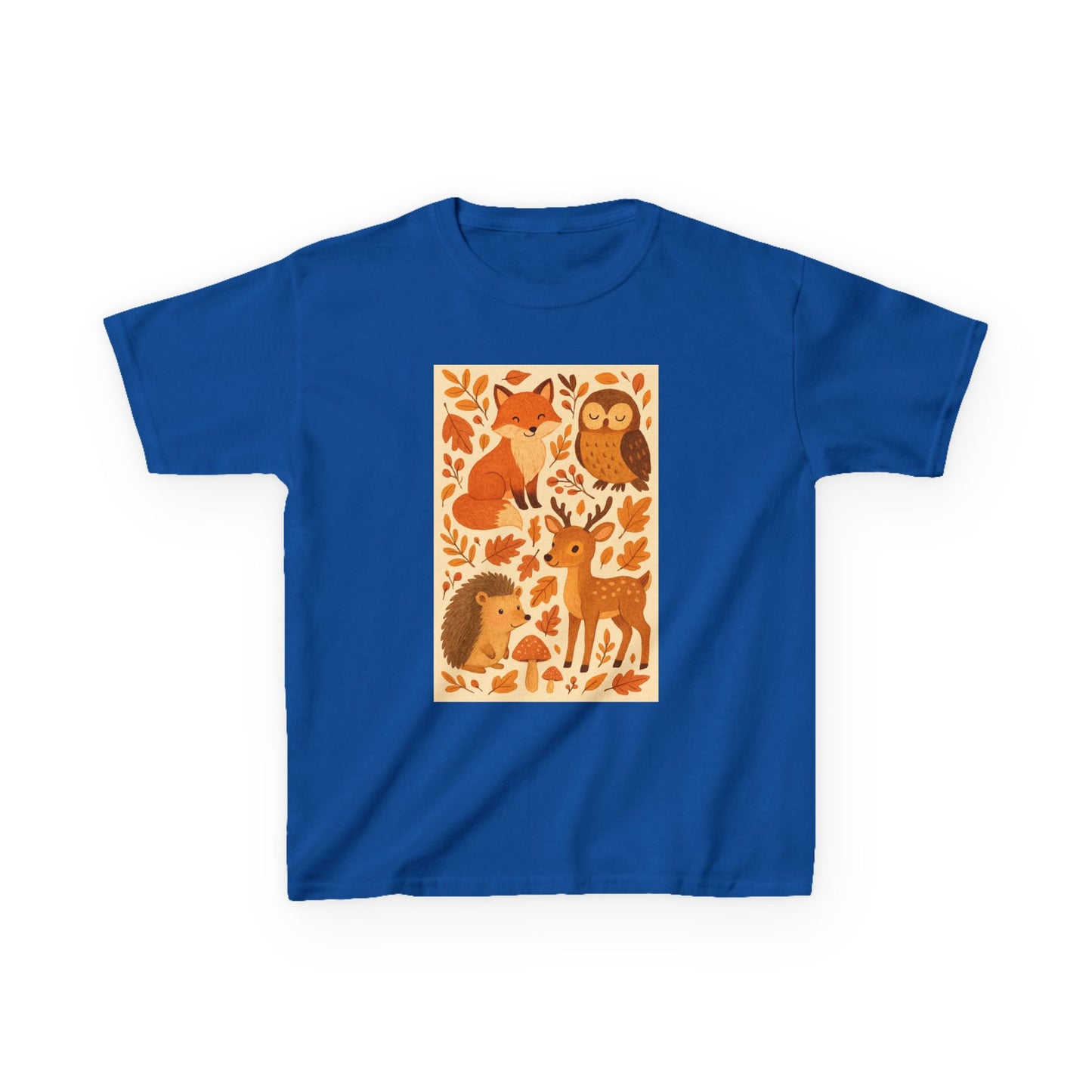 Autumn Forest Animal Kids Tee