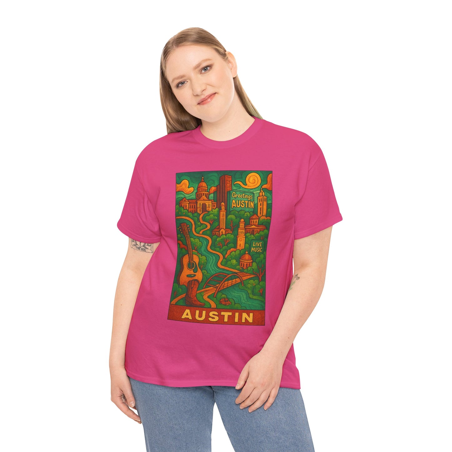Adult Unisex Austin Surreal Graphic Tee (North America Customers)