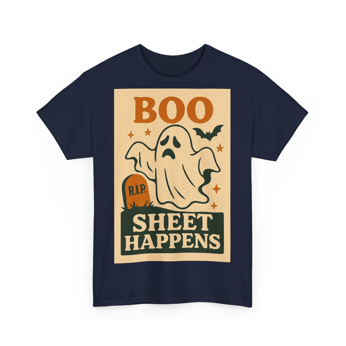 Boo Sheet Happens Adult Unisex Tee