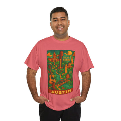 Adult Unisex Austin Surreal Graphic Tee (North America Customers)