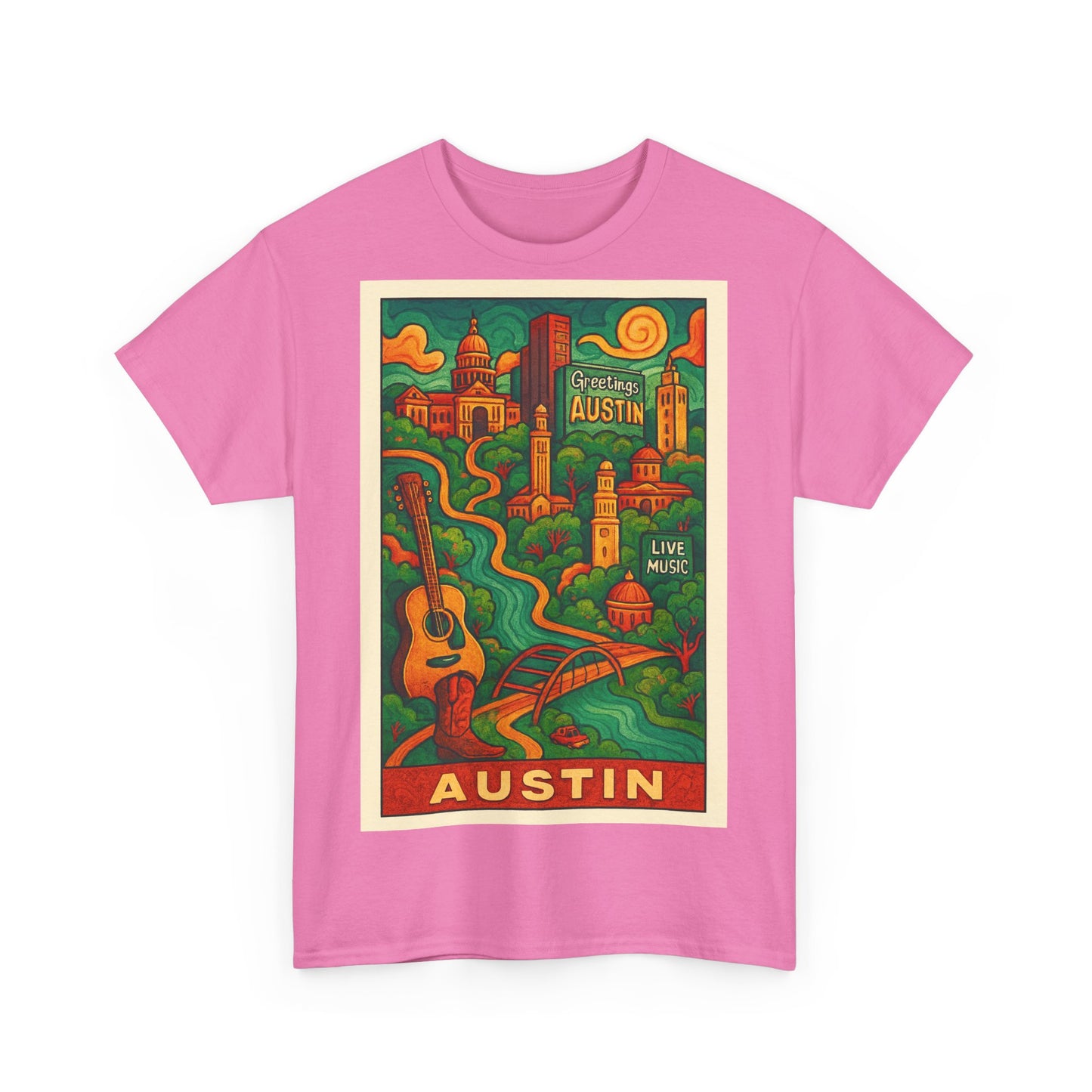Adult Unisex Austin Surreal Graphic Tee