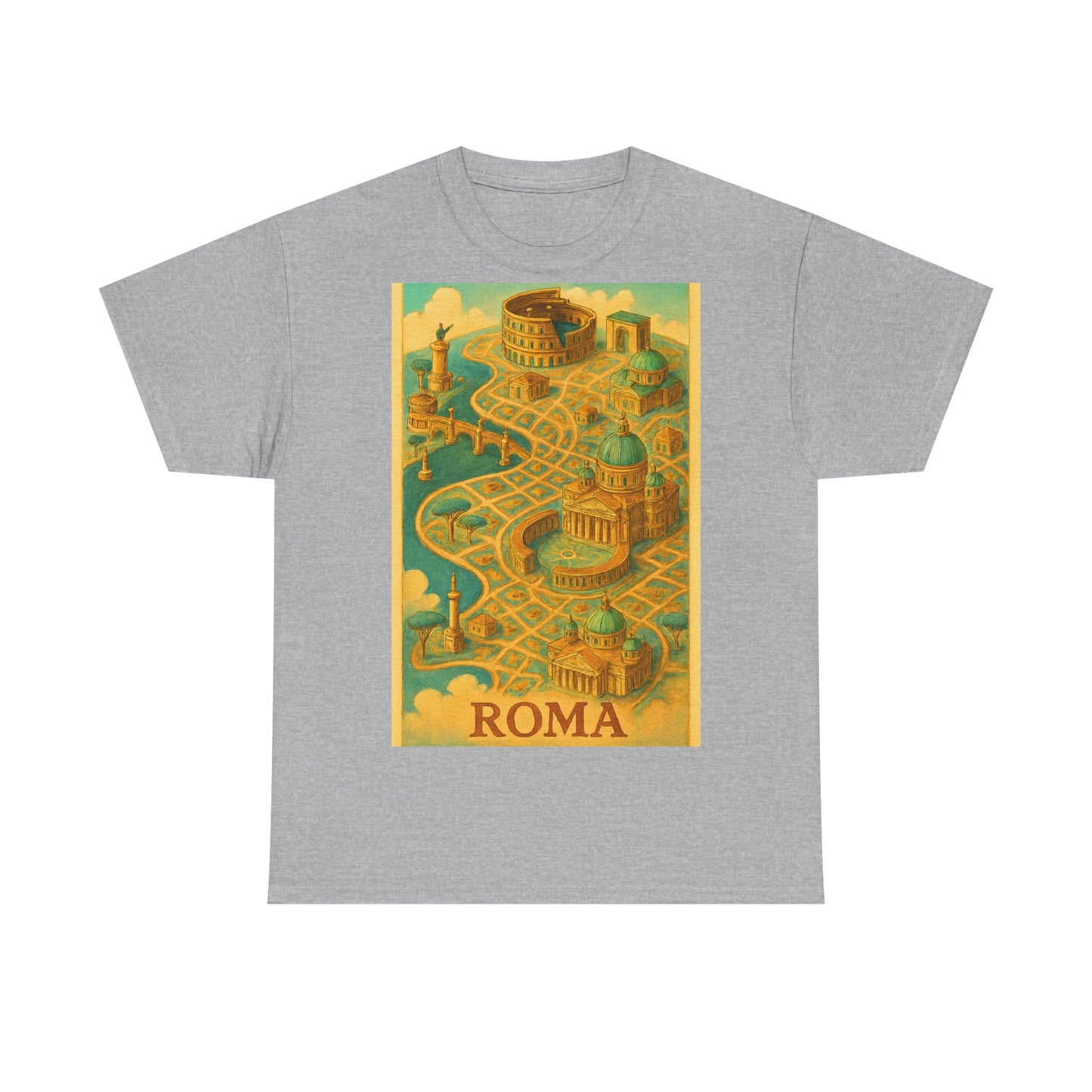 Adult Unisex Surreal Vintage Roma Map Tee