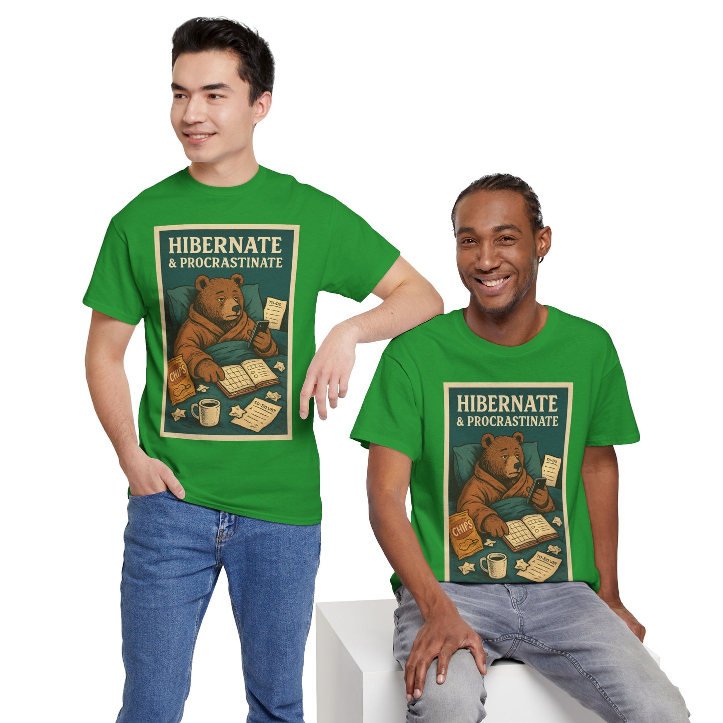 Men's Hibernate & Procrastinate Bear Tee