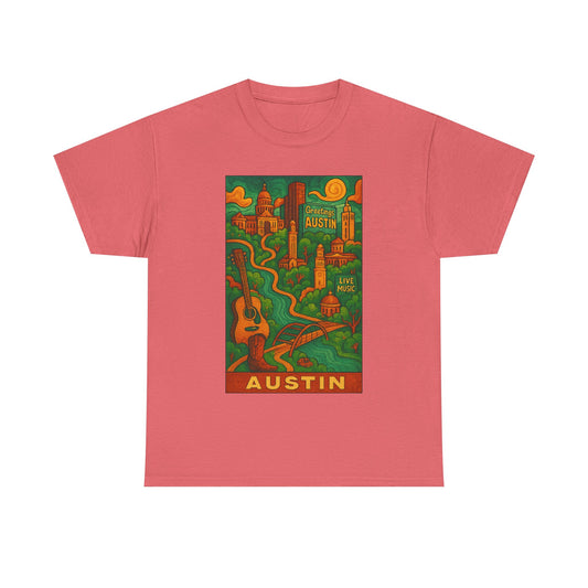 Adult Unisex Austin Surreal Graphic Tee (North America Customers)