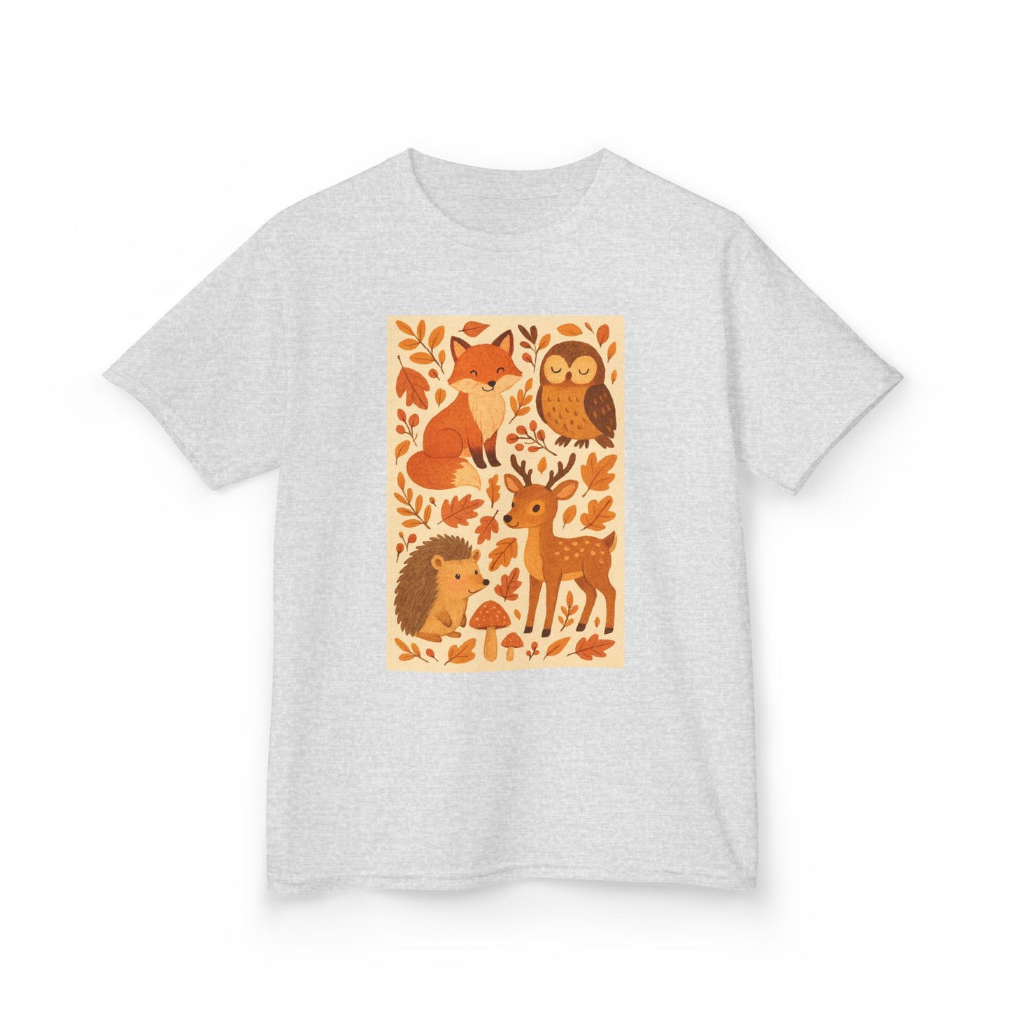 Autumn Forest Animal Kids Tee