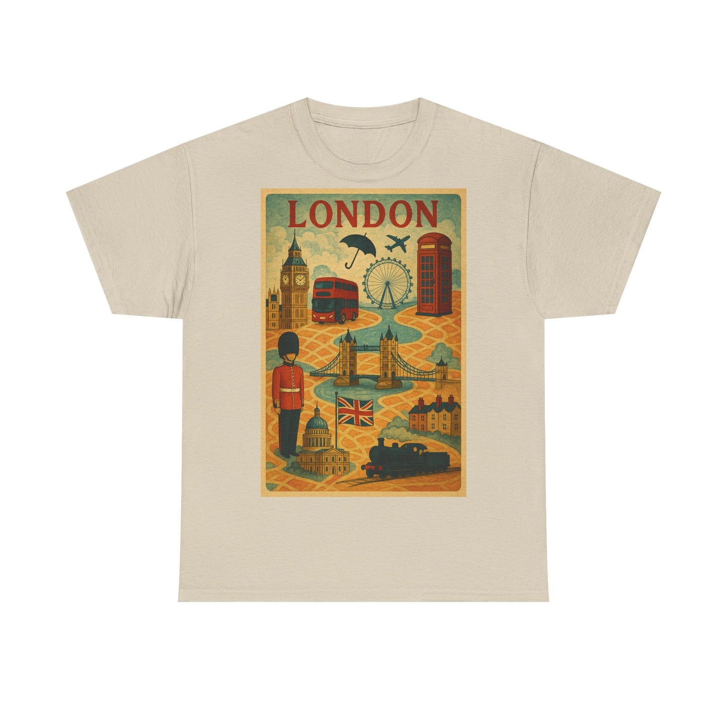 Adult Unisex Surreal London City Graphic Tee
