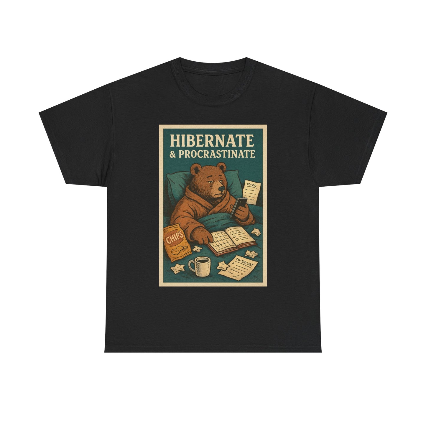 Men's Hibernate & Procrastinate Bear Tee