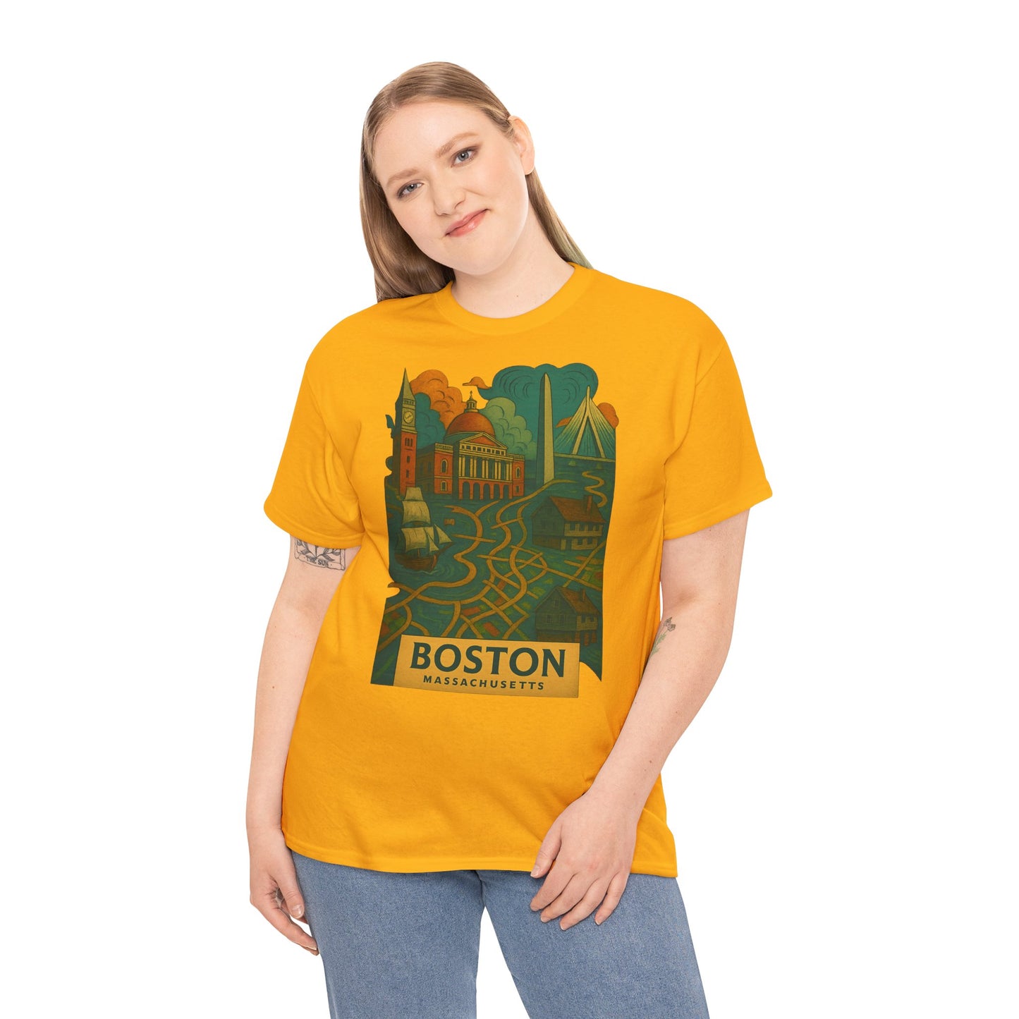Adult Unisex Boston Surreal Tee