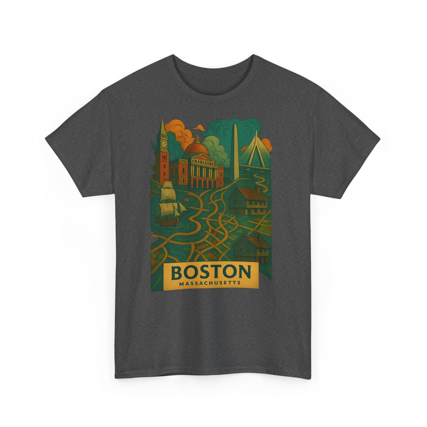 Adult Unisex Boston Surreal Tee