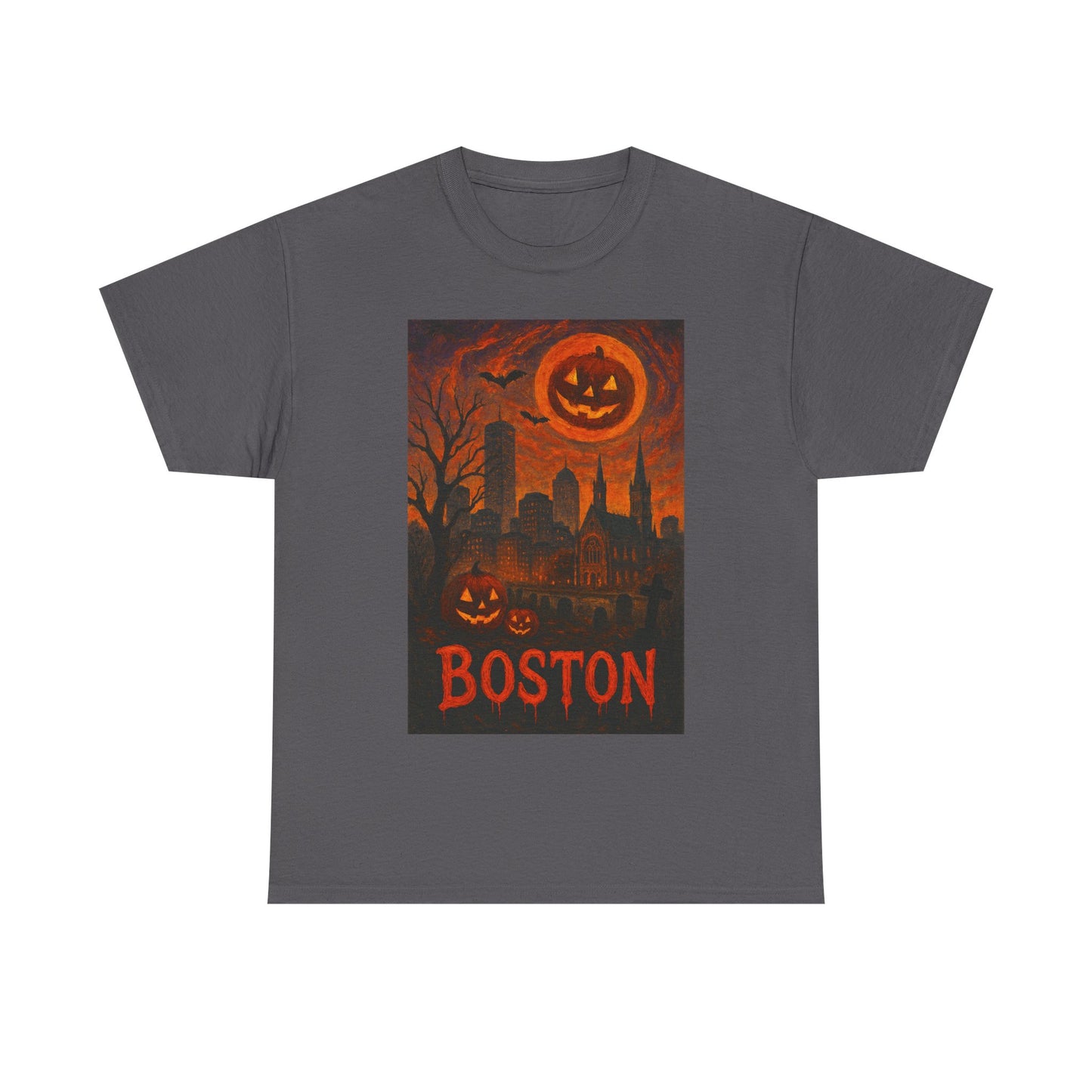 Adult Unisex Surreal Halloween Boston Tee