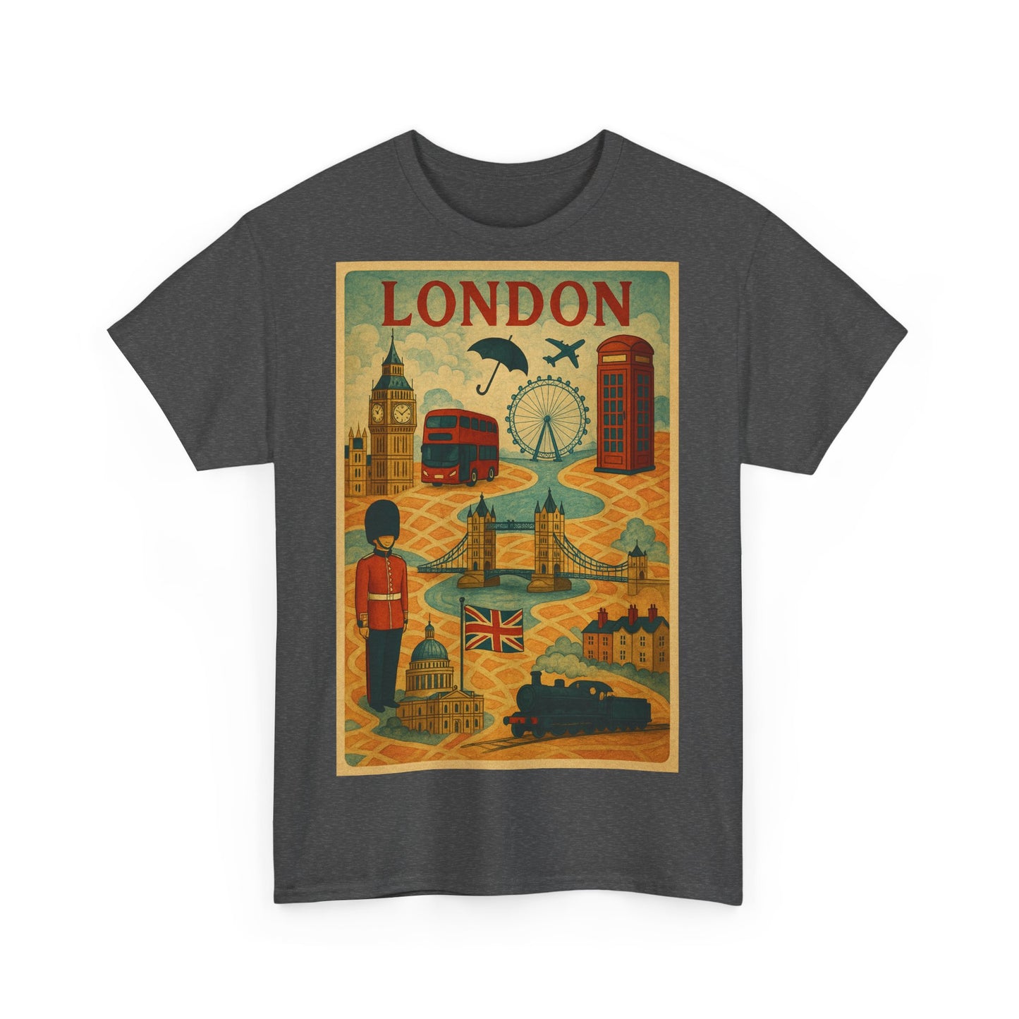 Adult Unisex Surreal London City Graphic Tee