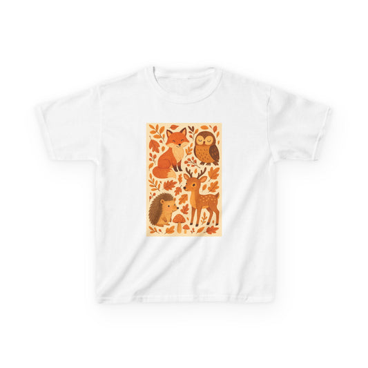 Autumn Forest Animal Kids Tee