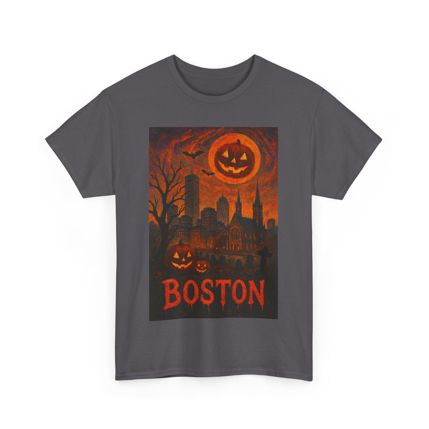 Adult Unisex Surreal Halloween Boston Tee