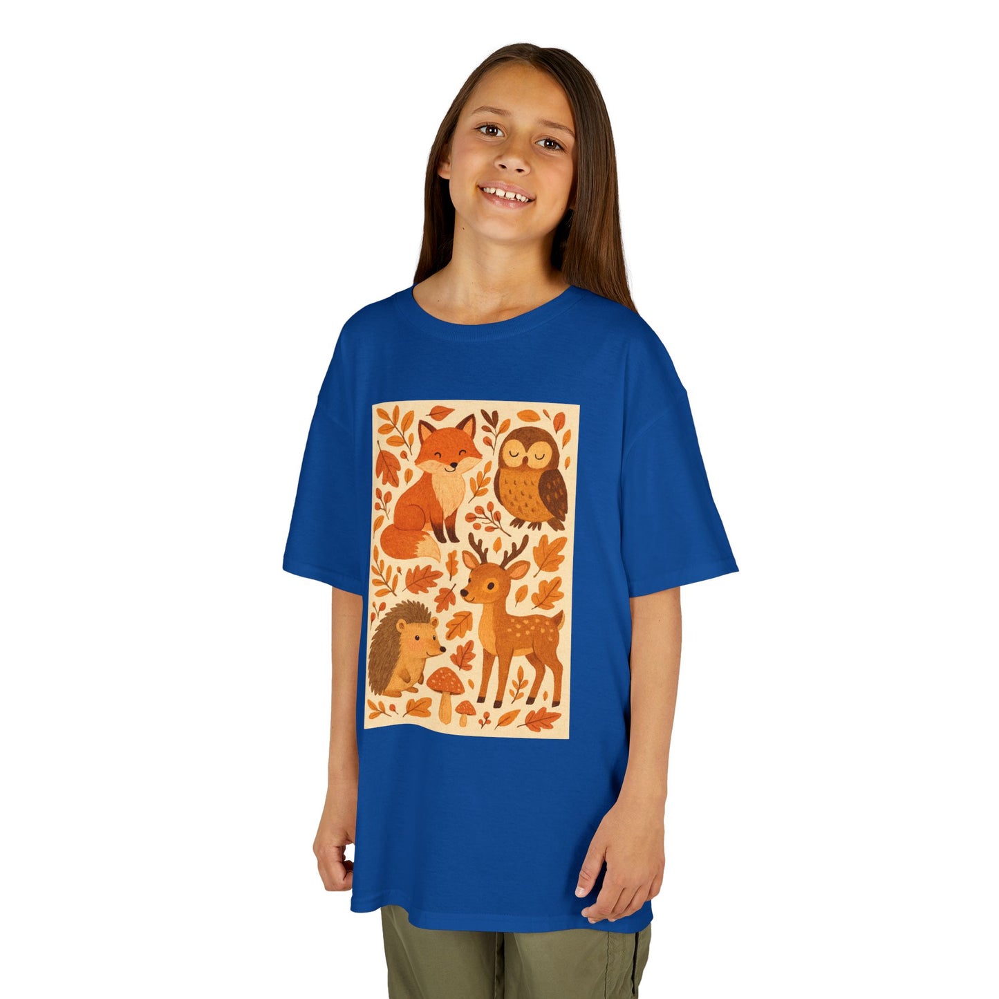 Autumn Forest Animal Kids Tee