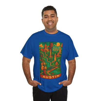 Adult Unisex Austin Surreal Graphic Tee (North America Customers)