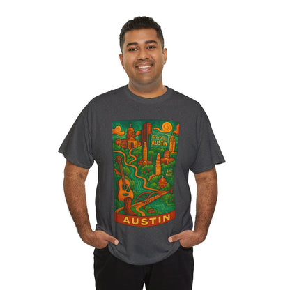 Adult Unisex Austin Surreal Graphic Tee (North America Customers)