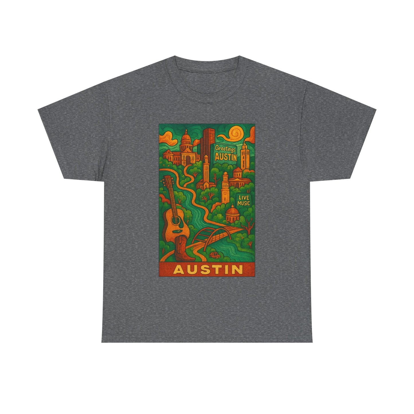 Adult Unisex Austin Surreal Graphic Tee (North America Customers)