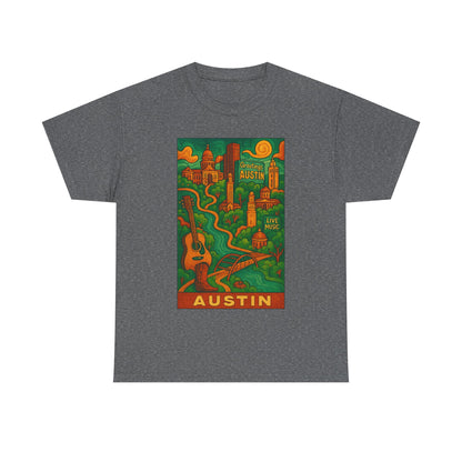 Adult Unisex Austin Surreal Graphic Tee (North America Customers)