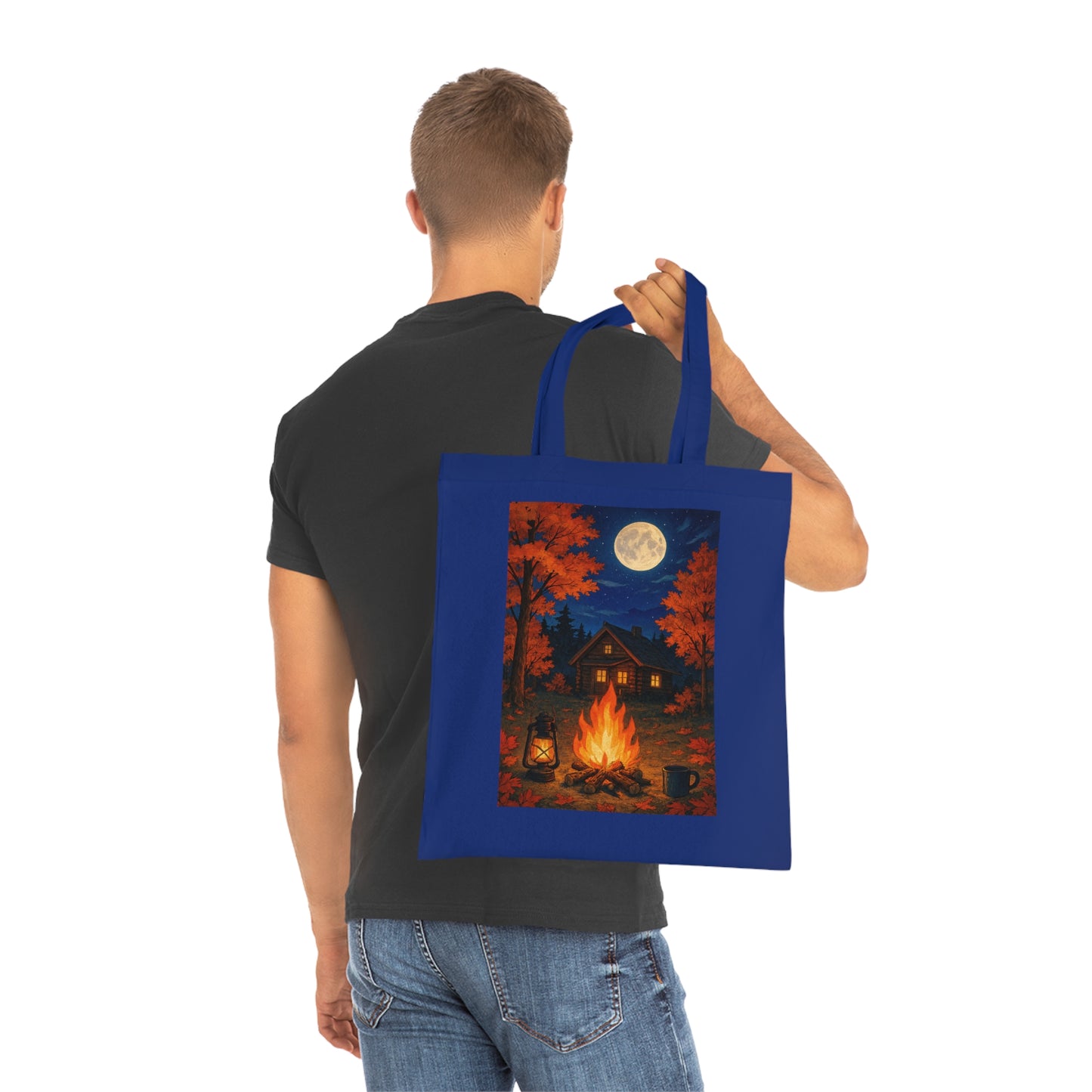 Cozy Autumn Fall Nights Cotton Tote Bag