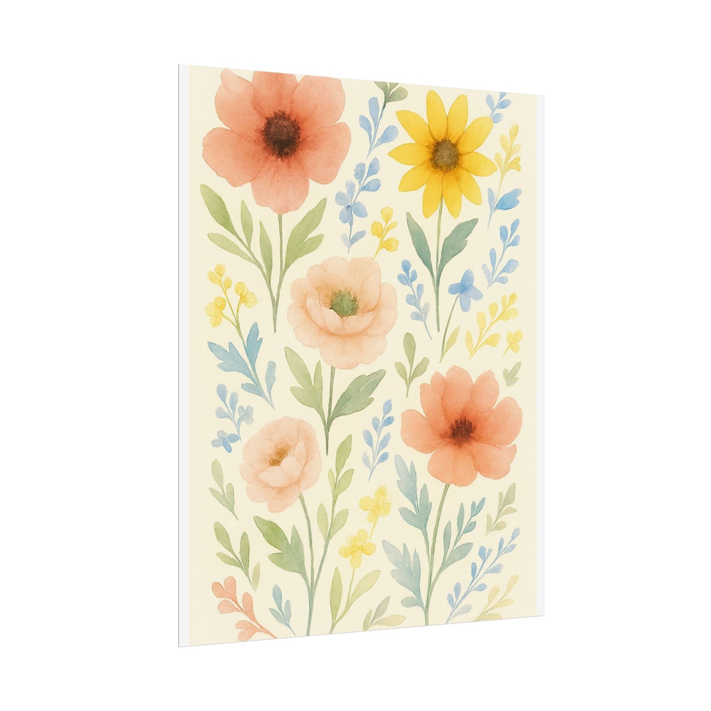 Vintage Watercolour Floral Art