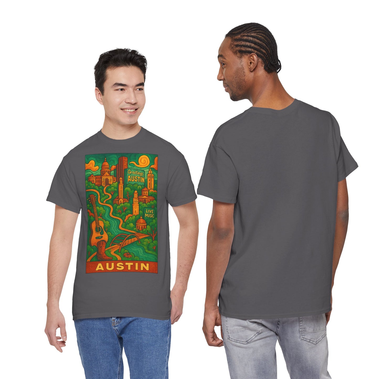 Adult Unisex Austin Surreal Graphic Tee