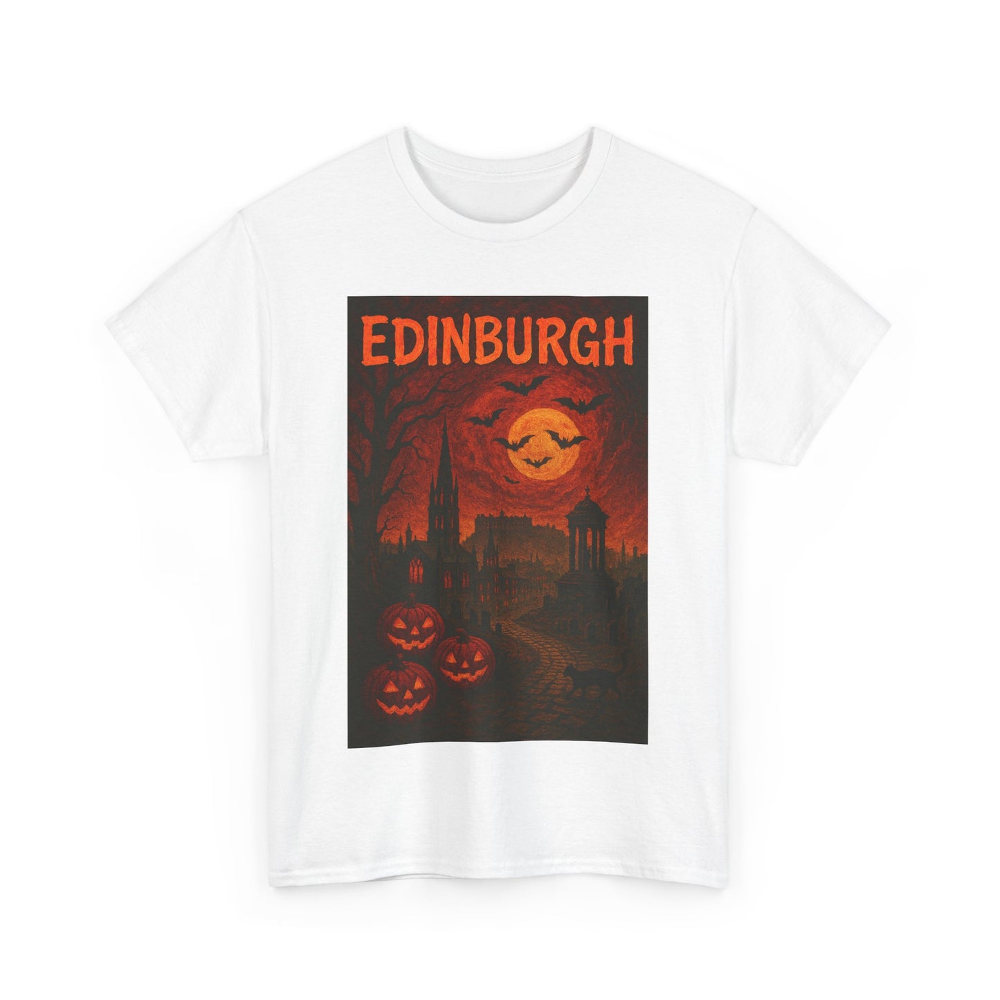 Adult Unisex Surreal Halloween Edinburgh Tee,