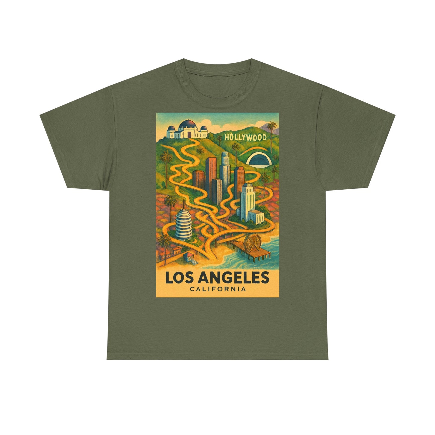 Adult Unisex Surreal Vintage Los Angeles Tee