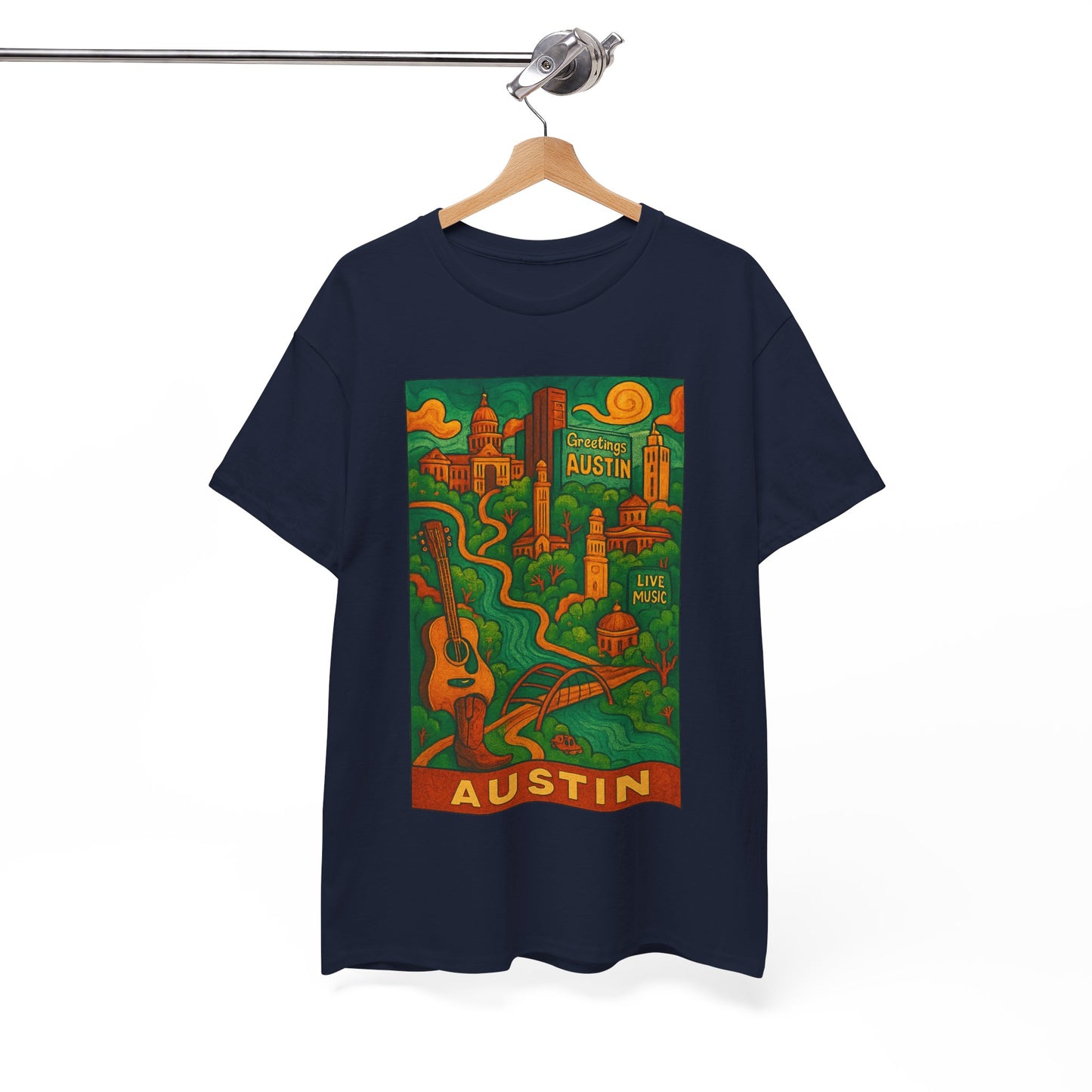 Adult Unisex Austin Surreal Graphic Tee (North America Customers)