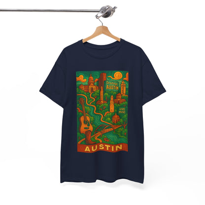 Adult Unisex Austin Surreal Graphic Tee (North America Customers)