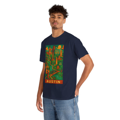 Adult Unisex Austin Surreal Graphic Tee (North America Customers)