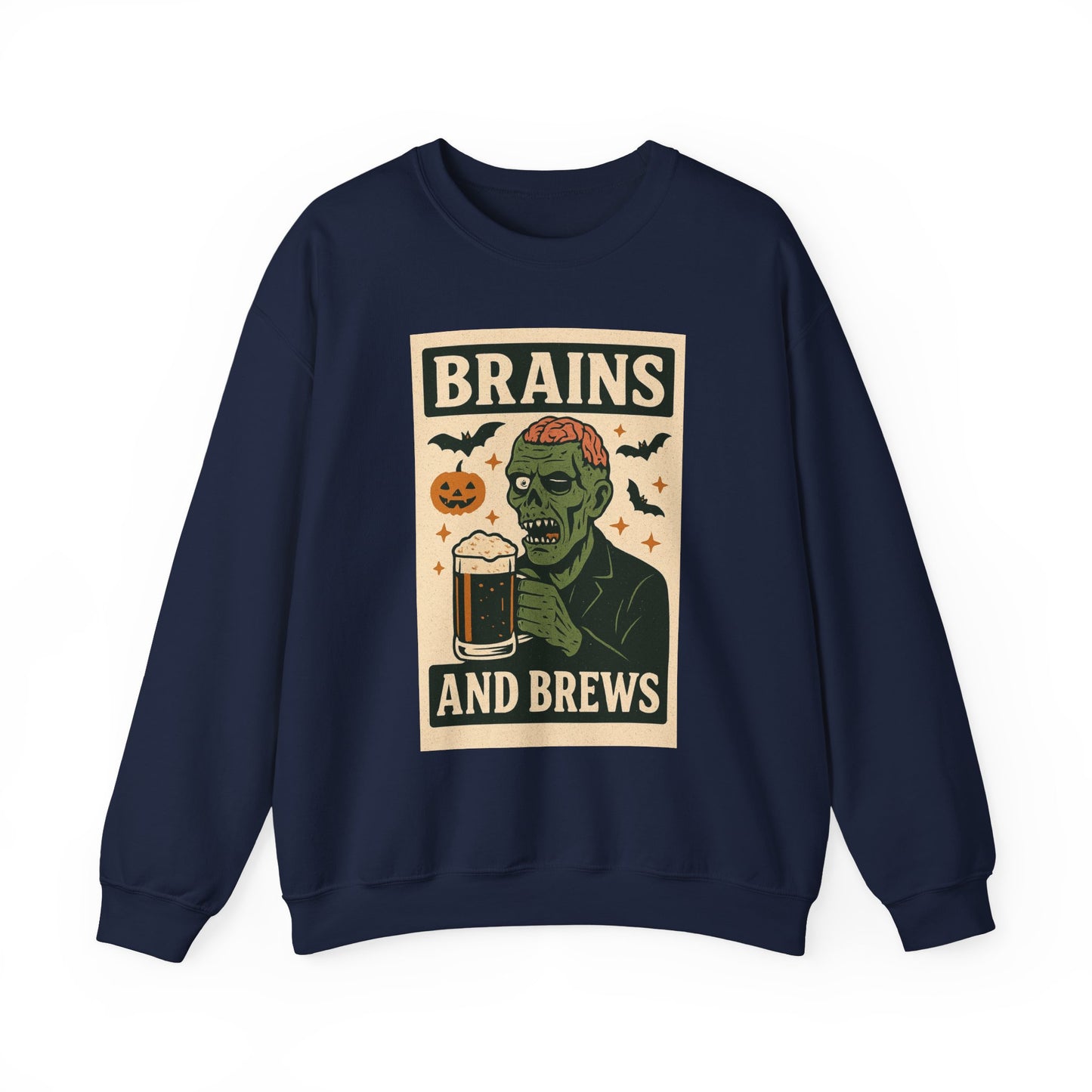 Brains and Brews Unisex Crewneck Sweatshirt