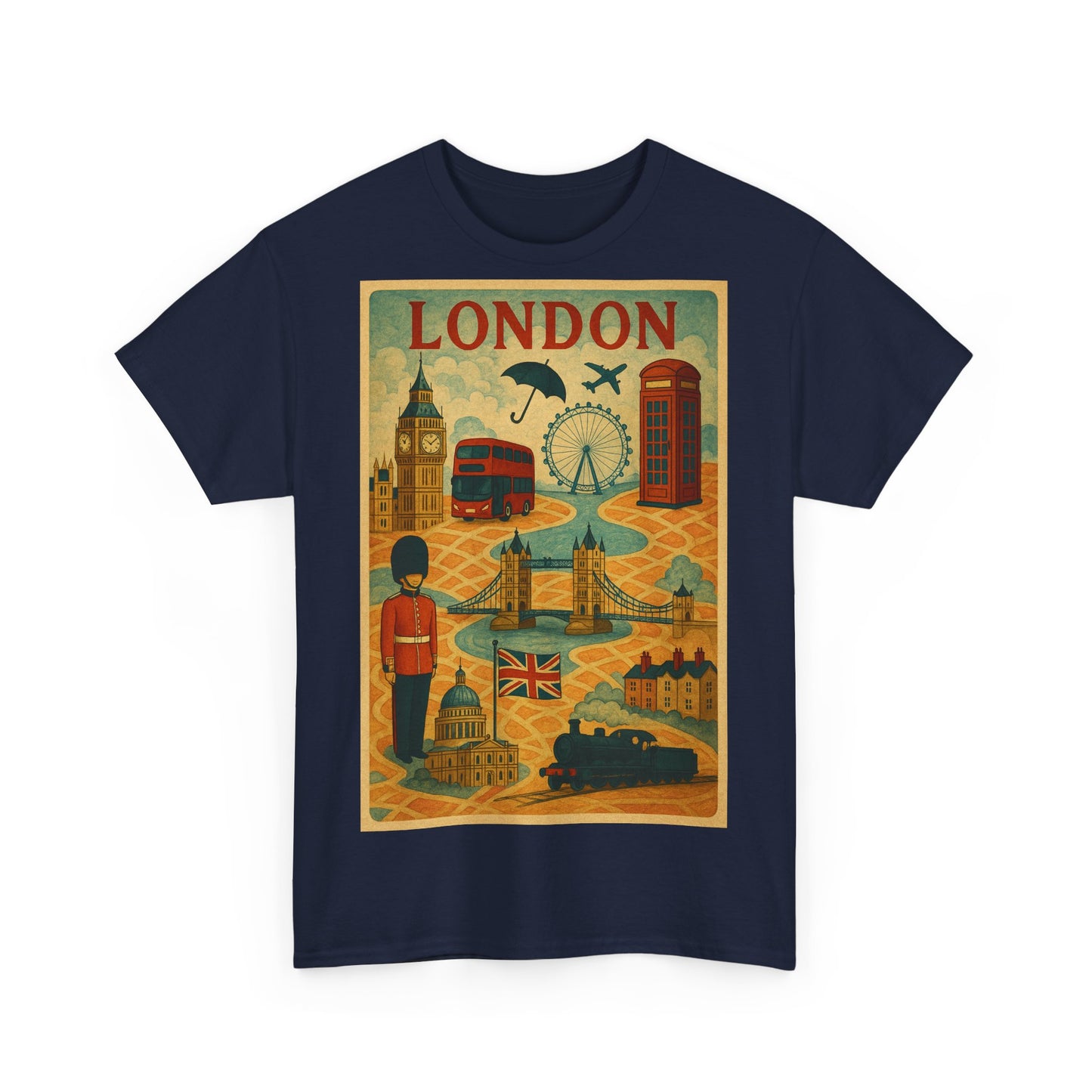 Adult Unisex Surreal London City Graphic Tee
