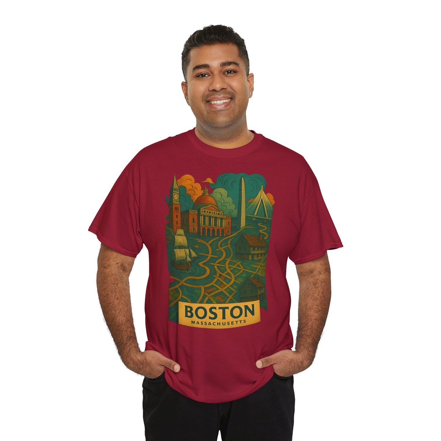 Adult Unisex Boston Surreal Tee