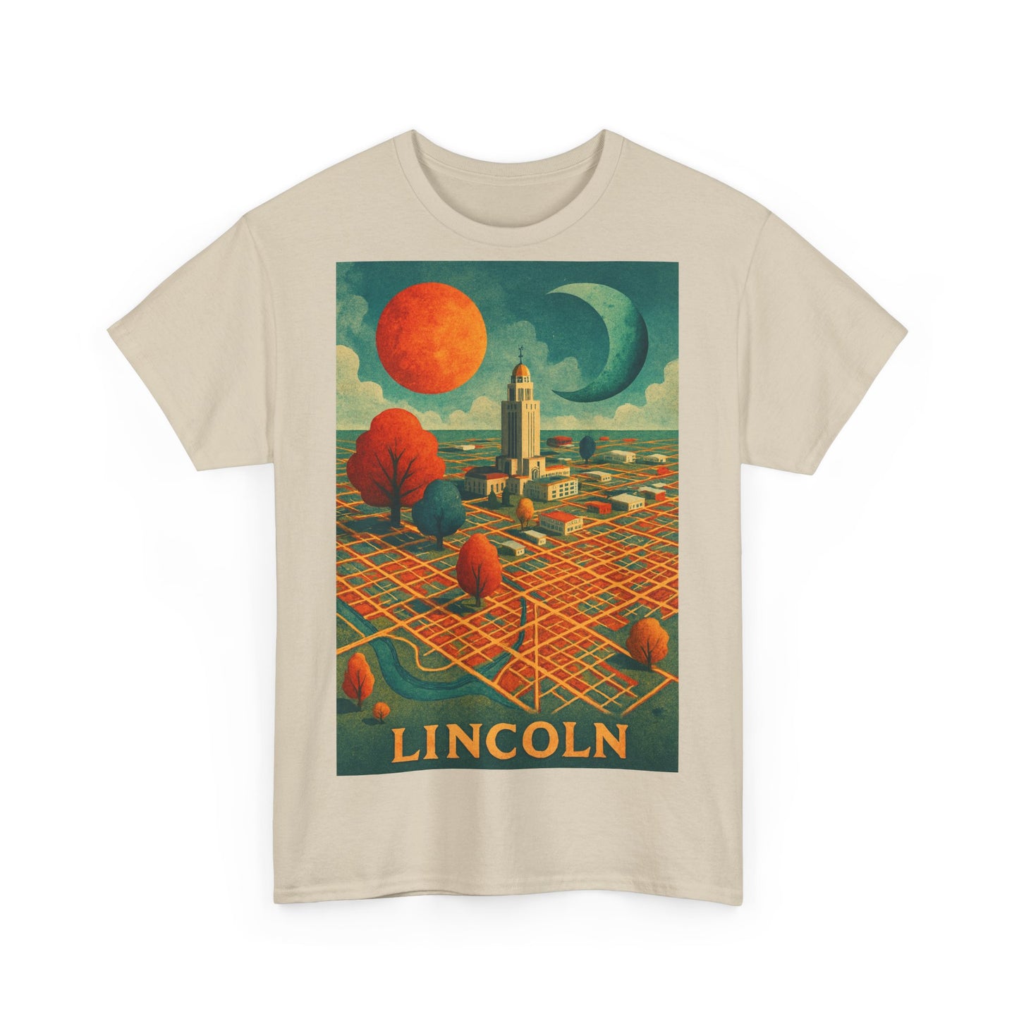 Adult Unisex Lincoln Surreal Vintage Graphic Tee