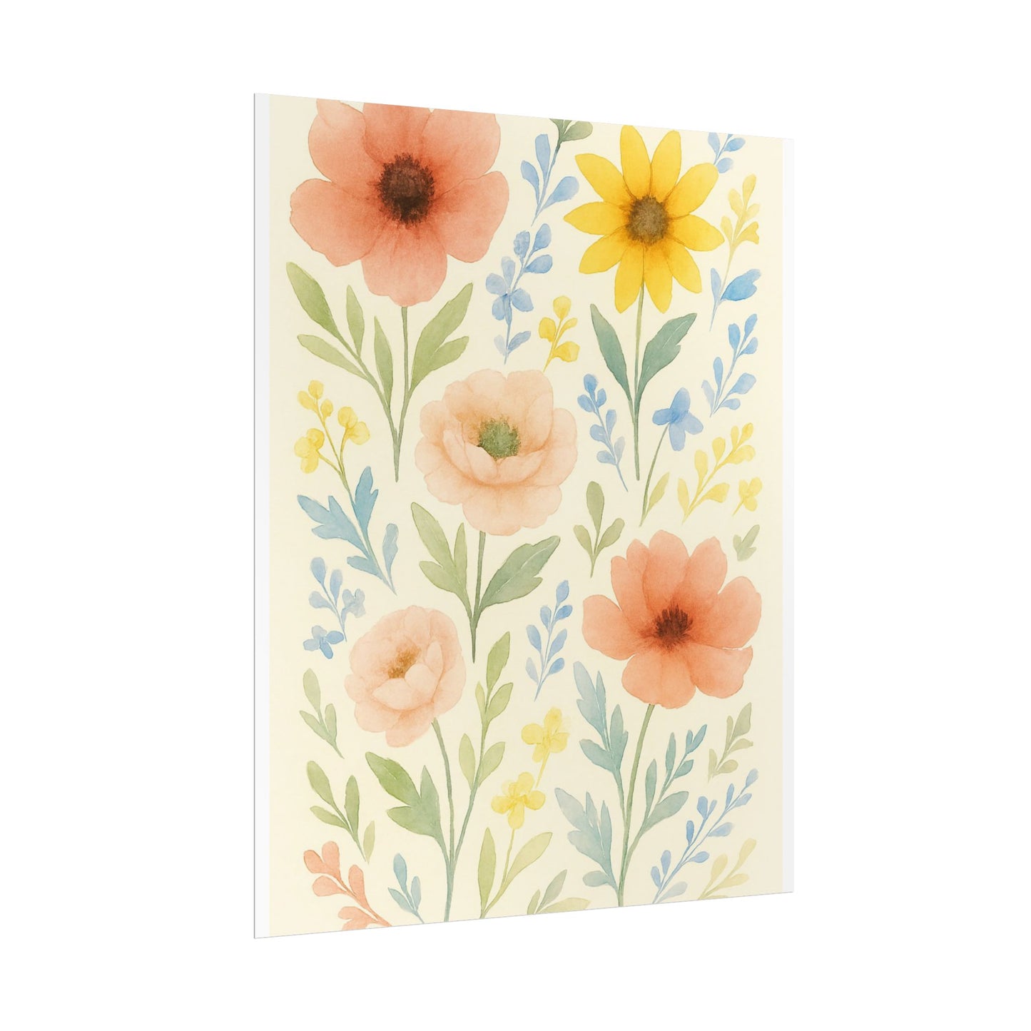 Vintage Watercolour Floral Art