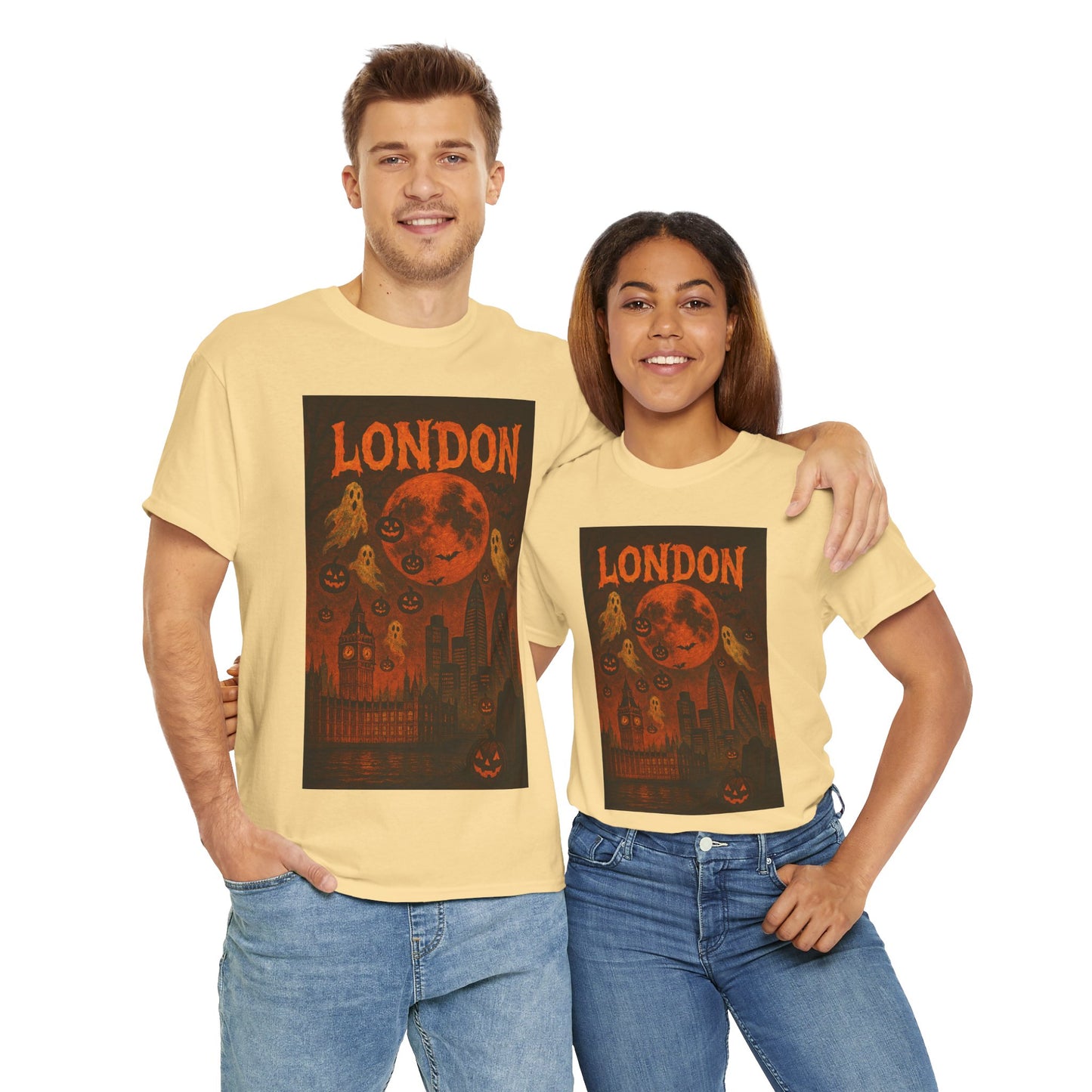 Adult Unisex Vintage Surreal Halloween London Tee