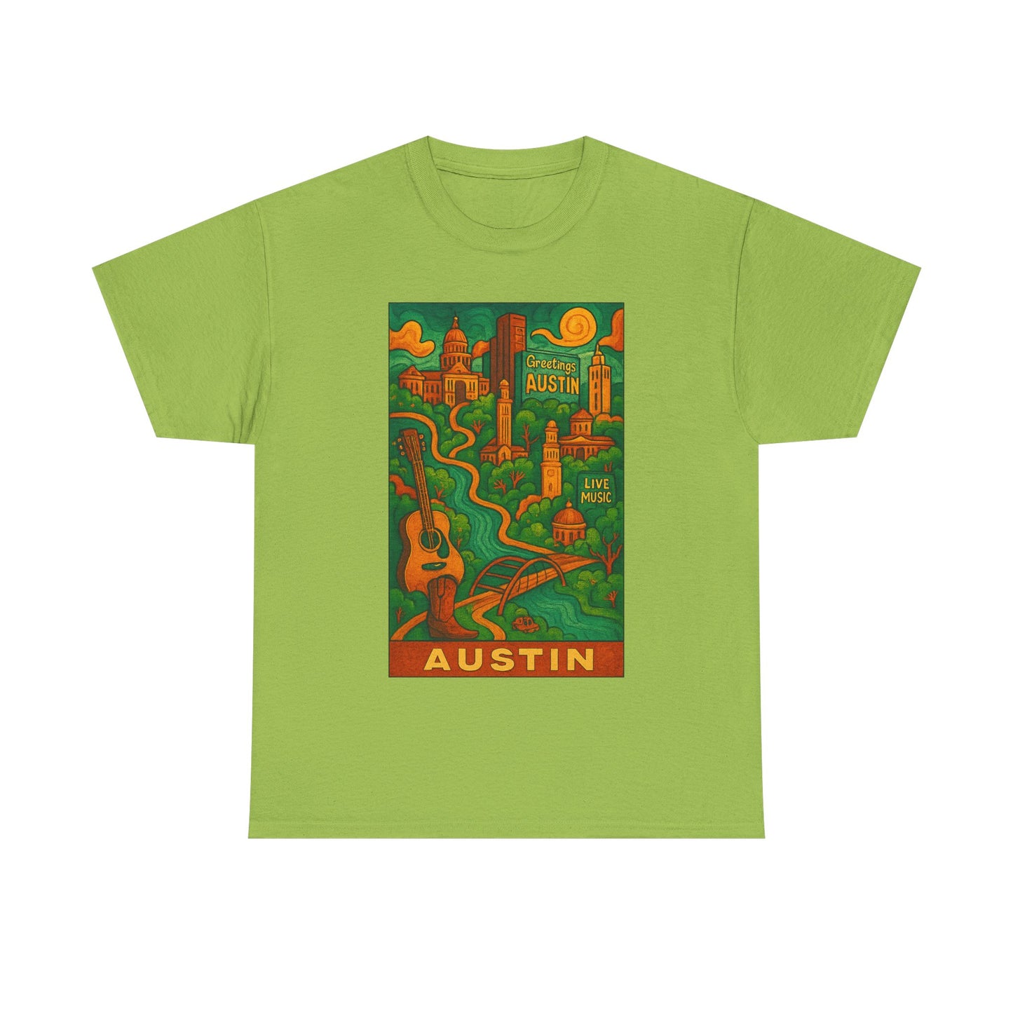 Adult Unisex Austin Surreal Graphic Tee (North America Customers)